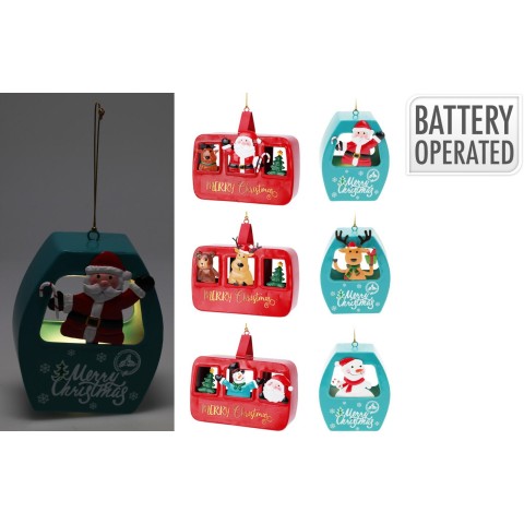 PENDENTE NATALIZIO CON LED 6AS